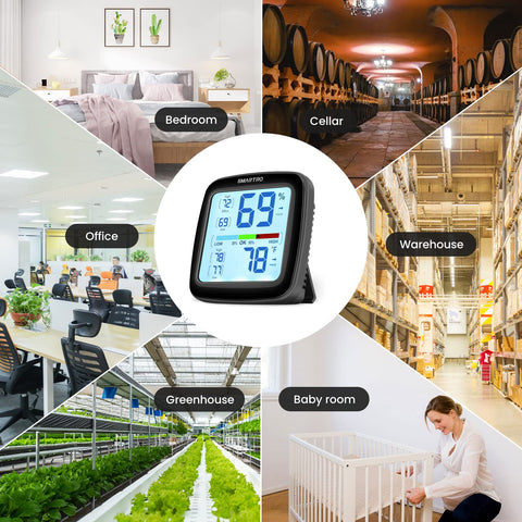 SMARTRO SC42 comfort indicator guides maintaining a balanced indoor environment.