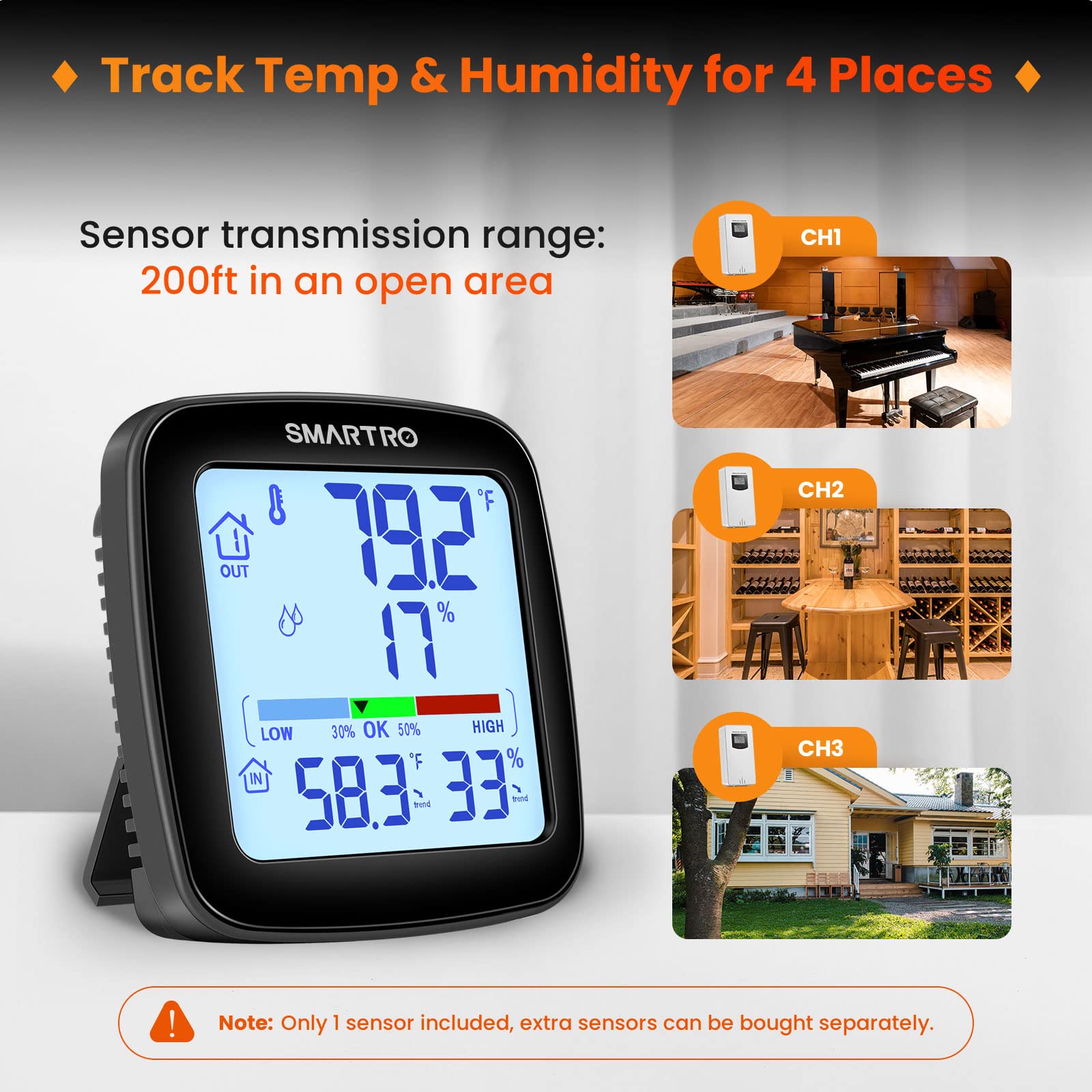 SMARTRO SC92 high low temperature tracking highlights shifts quickly
