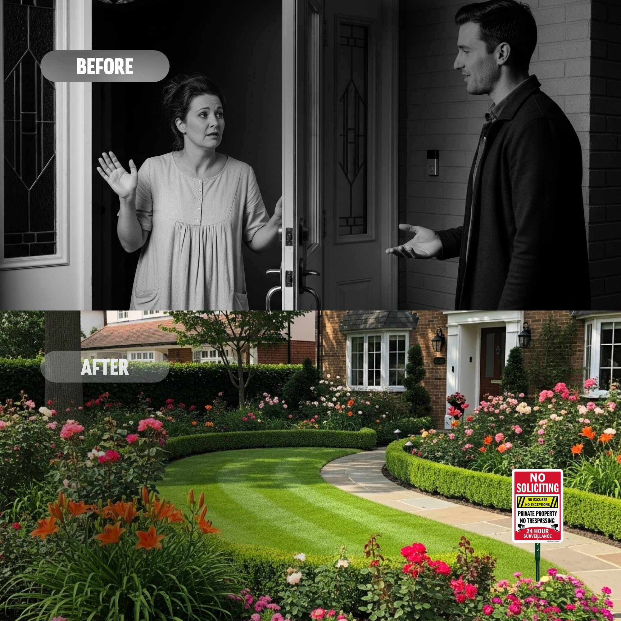 SmartSign 21-inch stake provides upright display for outdoor signage.