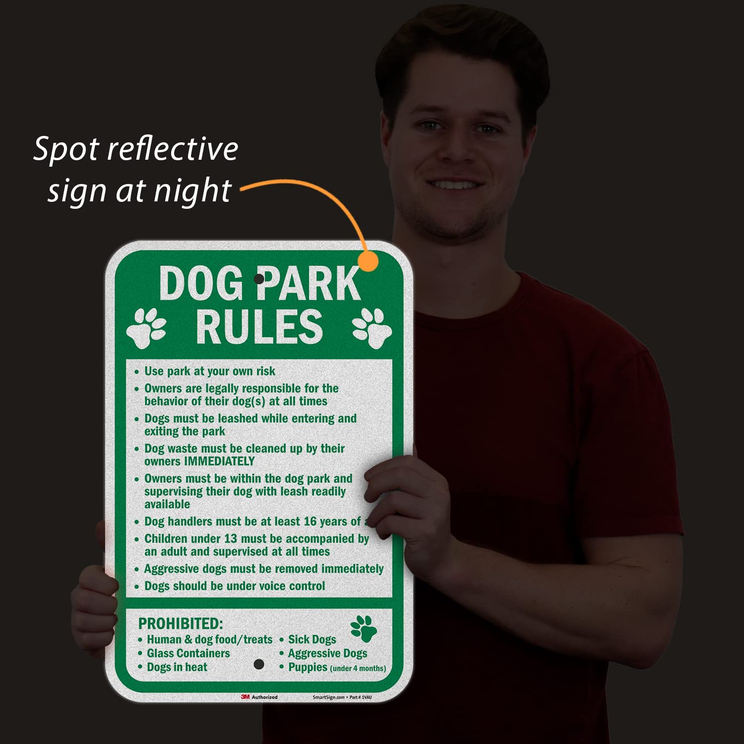 SmartSign 3M-authorized film ensures high visibility with outdoor-grade reflectivity