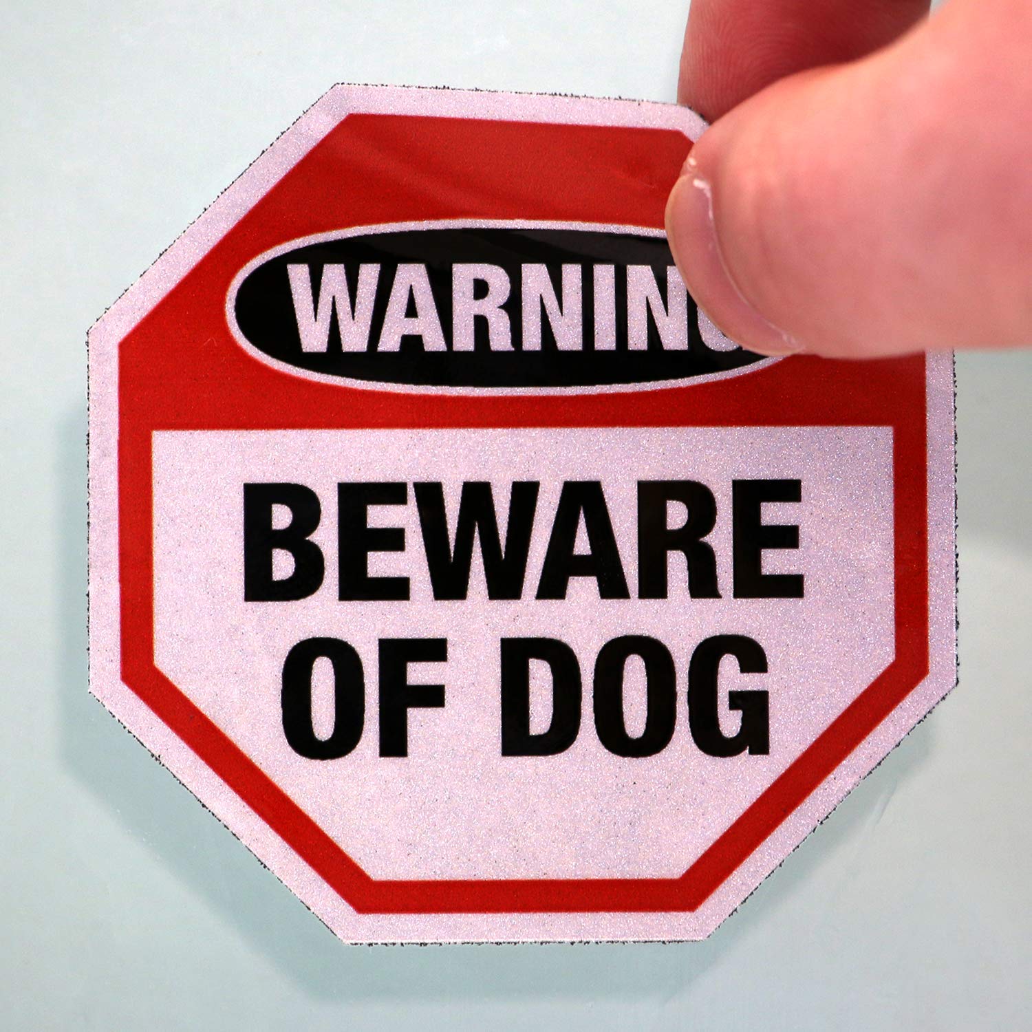 SmartSign packaging image, decals ready to use with easy adhesive backing.