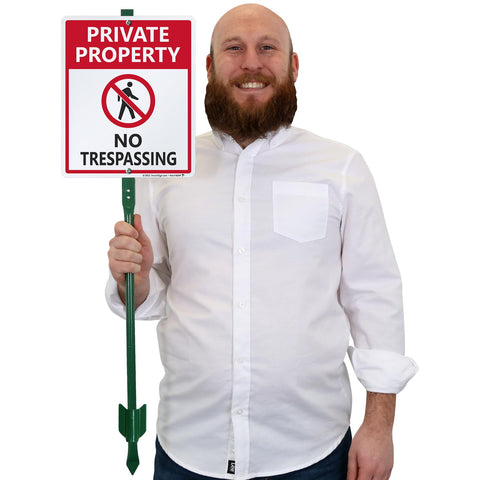 SmartSign installation kit includes sign, stake, and hardware