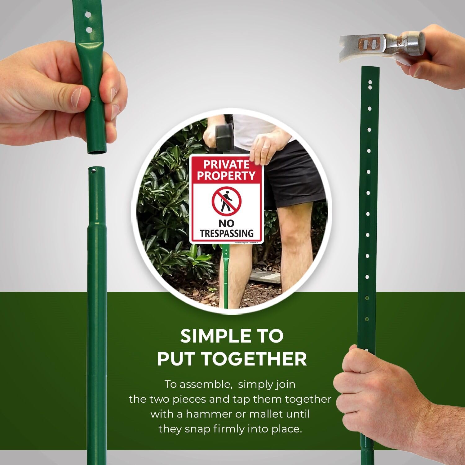 SmartSign 40 mil aluminum sign stays rigid and weather-ready