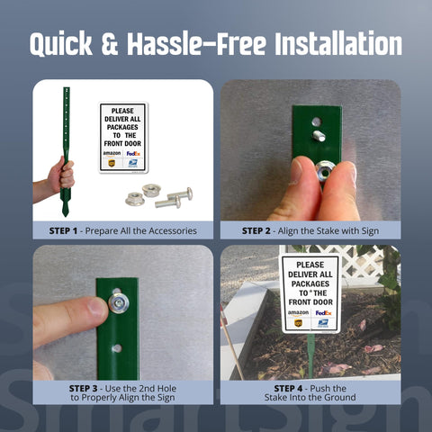 SmartSign easy-ground installation minimizes effort for busy homes