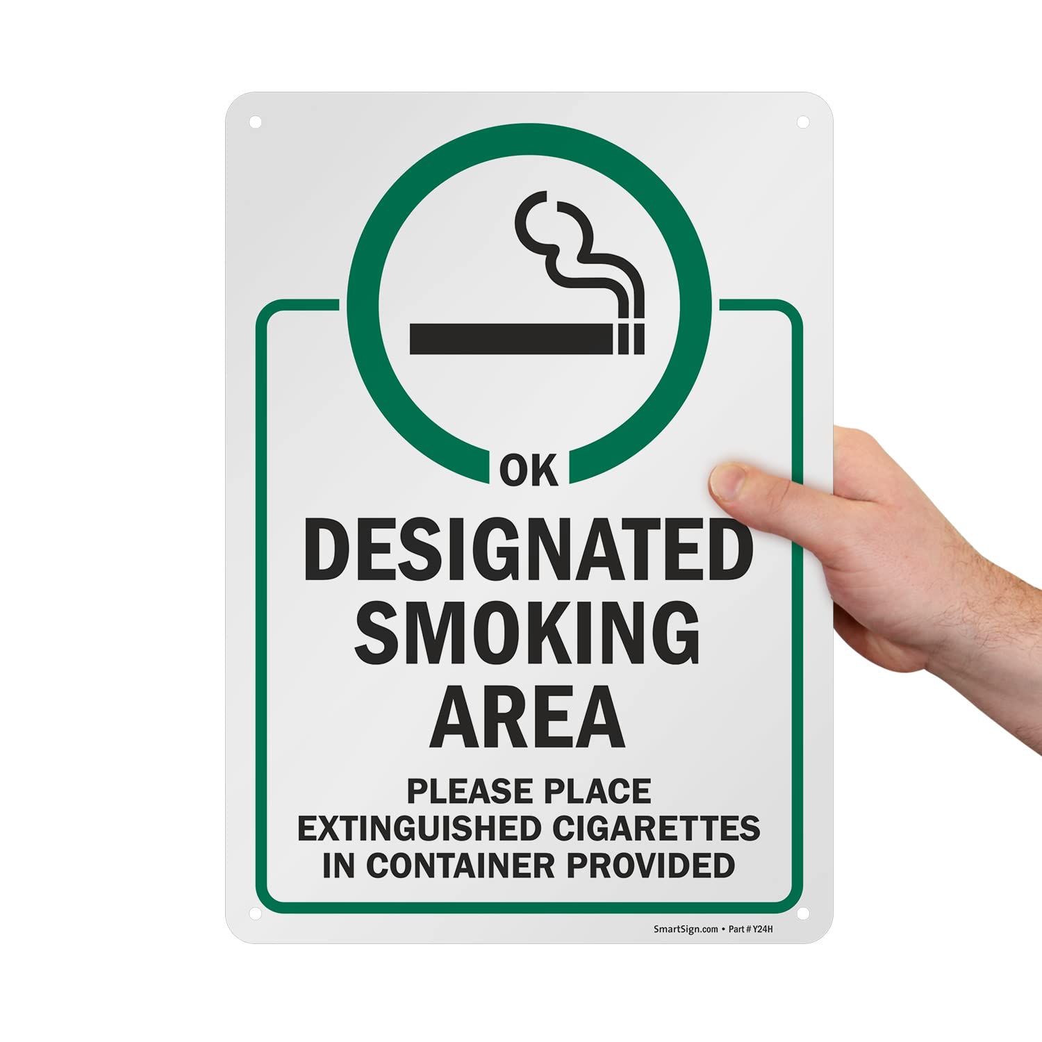 SmartSign easy-to-read safety signage for designated areas.