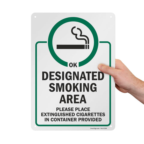 SmartSign easy-to-read safety signage for designated areas.