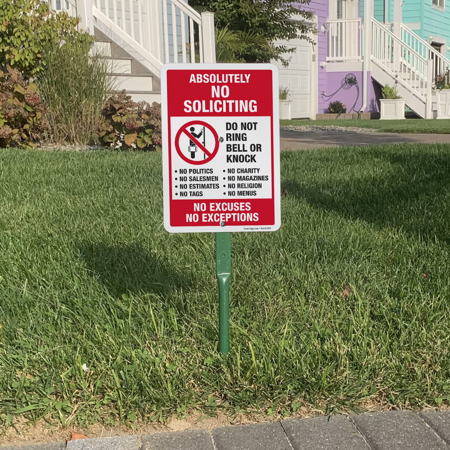 SmartSign Laminated protection closeup shows UV resistance and weather durability.