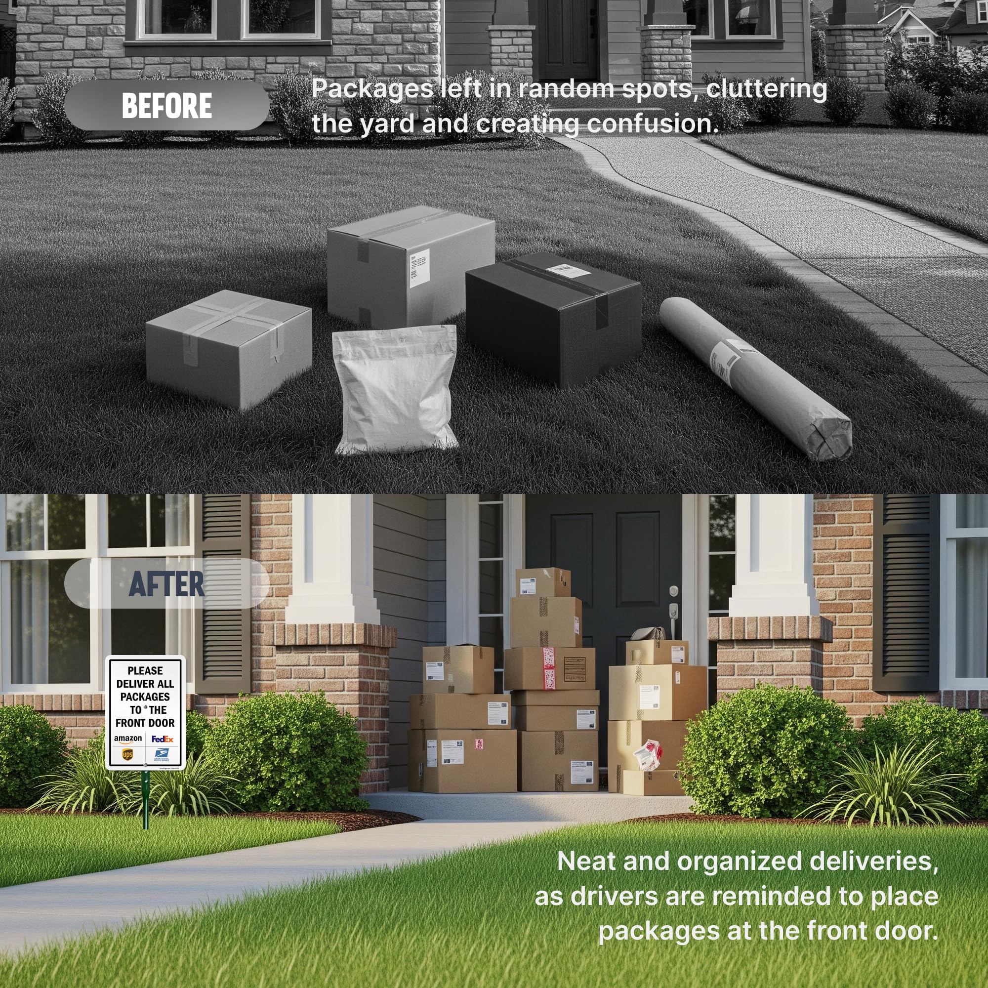 SmartSign rustproof aluminum resists corrosion while keeping a neat look