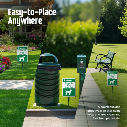 SmartSign rustproof aluminum sign remains sturdy in all seasons.