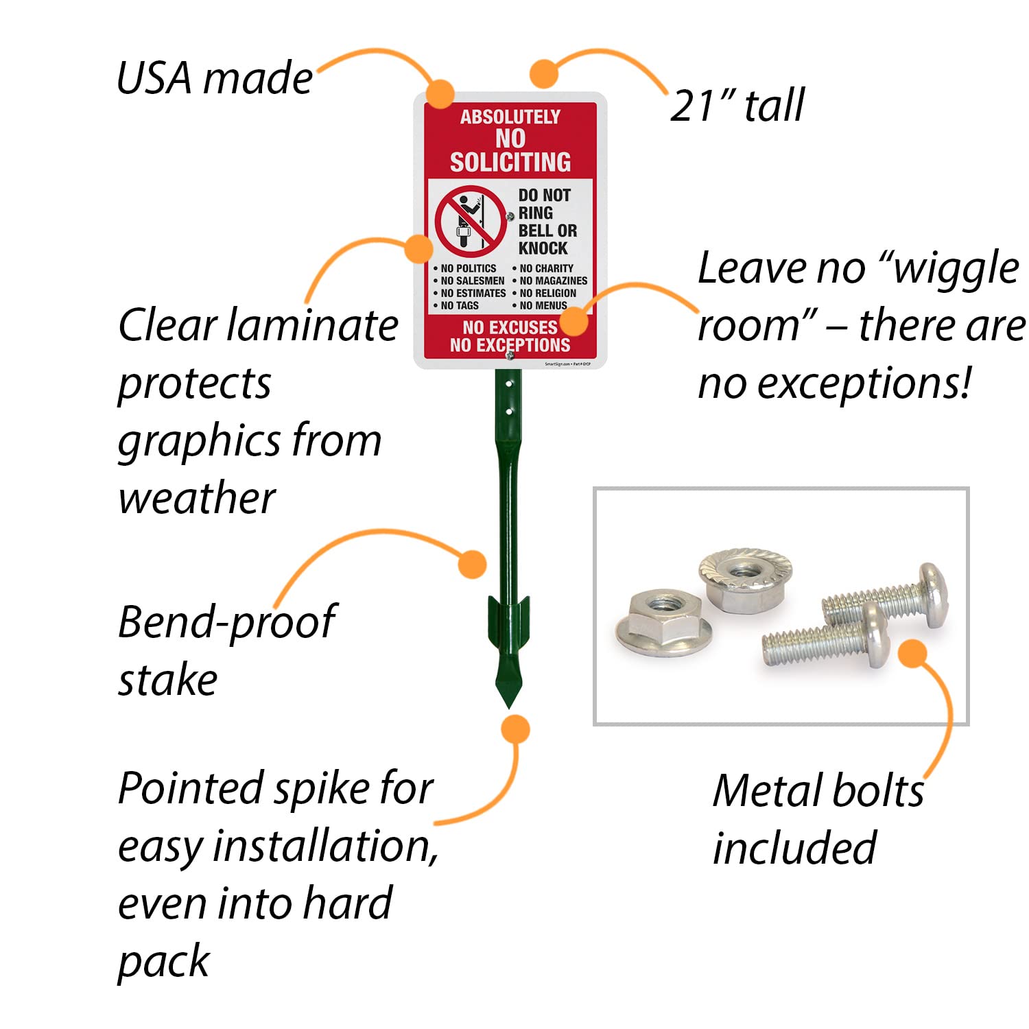 SmartSign Sign kit contents shows complete setup for quick installation.