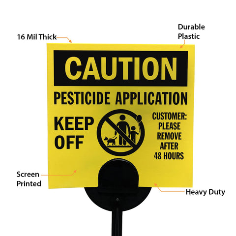 SmartSign sign with stake enables quick outdoor installation and secure placement.
