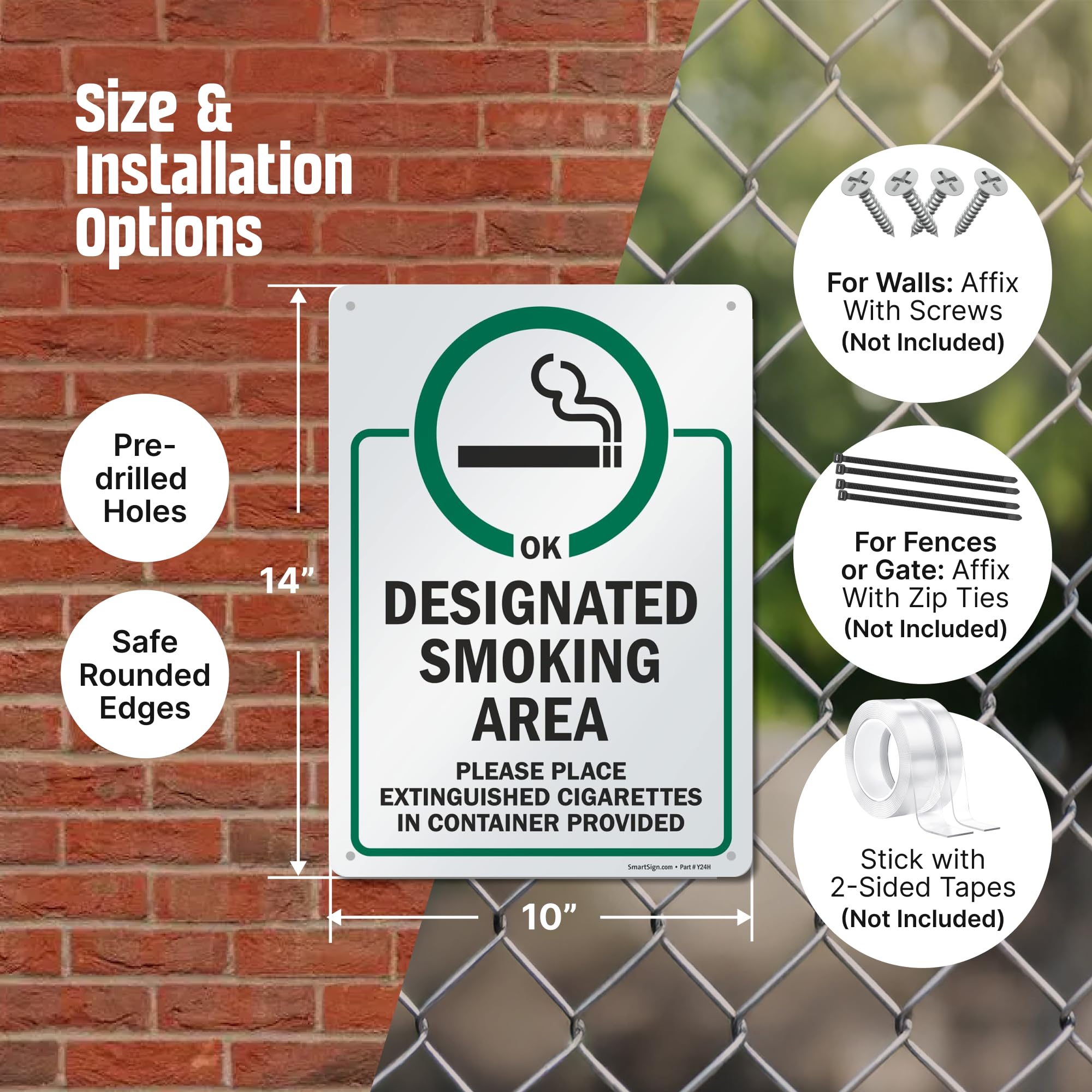 SmartSign USA-made sign for high-quality outdoor use.