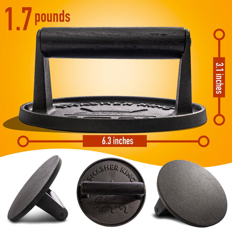 SMASHER KING durable cast iron construction for long-lasting kitchen performance