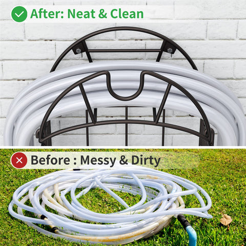 Smatorga outdoor hose stand helps garden organization in yard