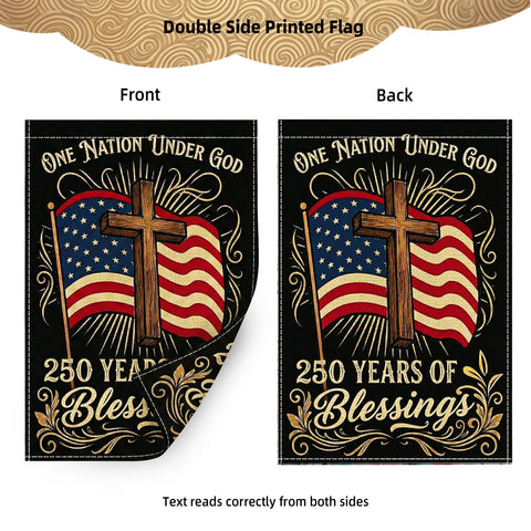 SMBLCE 250-years lettering on flag signals a milestone celebration.