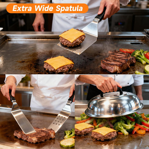 SmeltGrid cast-iron burger press delivers even sear and consistency.