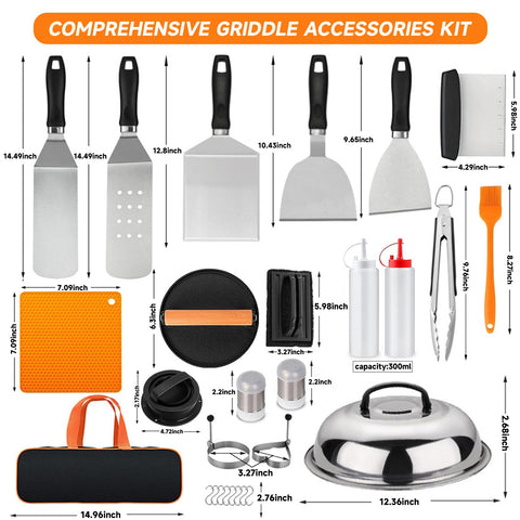 SmeltGrid chopper griddle tool speeds prep of veggies and meat.