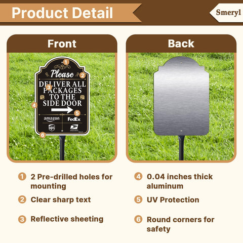 Smeryl rust-free aluminum body emphasizes weatherproof, long-lasting outdoor use