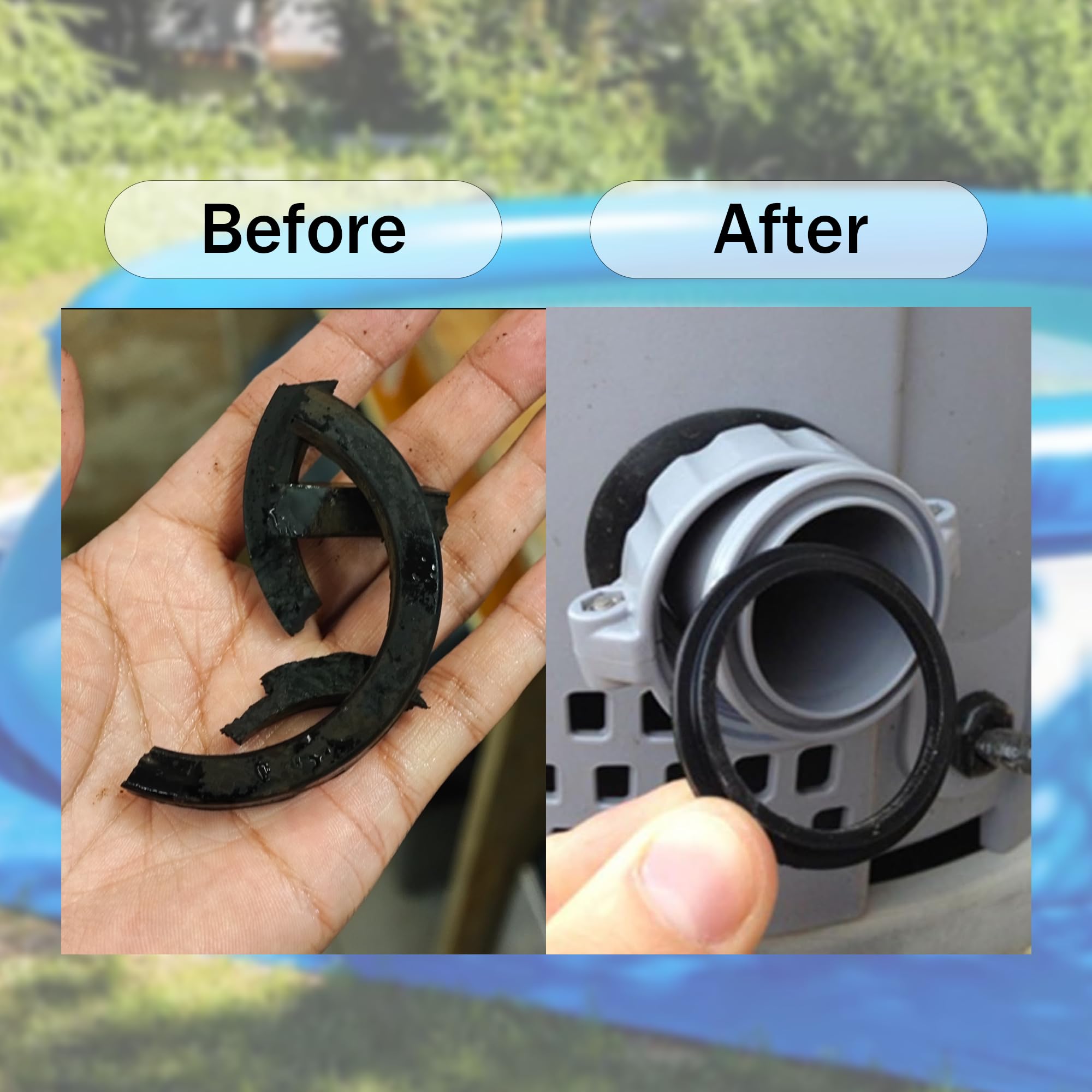 SMFVBTDWN7 durable black rubber seal close-up highlighting durability and improved sealing