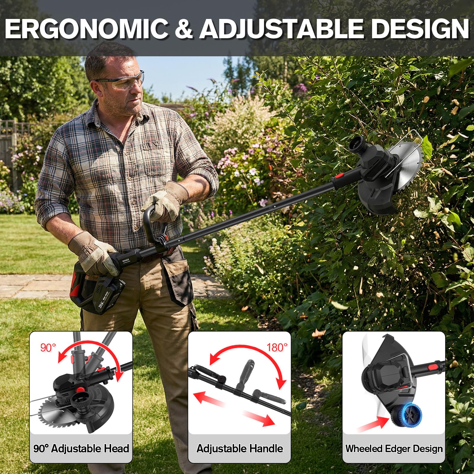 Smilovii wire brush set for patio moss and dirt removal.