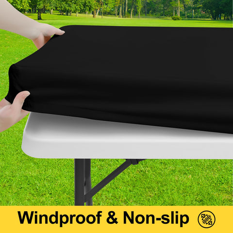 Smiry bench cover on a 72x12 bench, keeps seating clean during picnics.