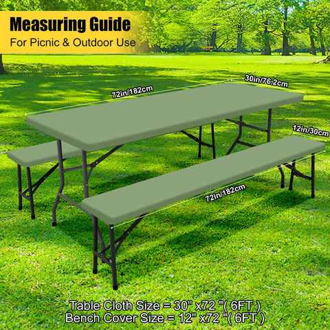 Smiry bench covers securely fit 12-inch benches for tidy setups