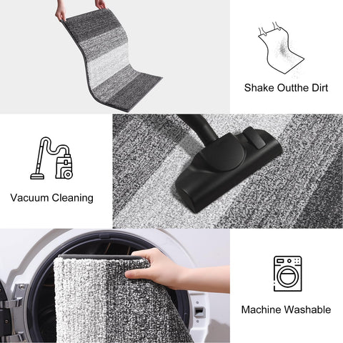 Smiry easy-clean mat resists dirt and cleans up with a wash.