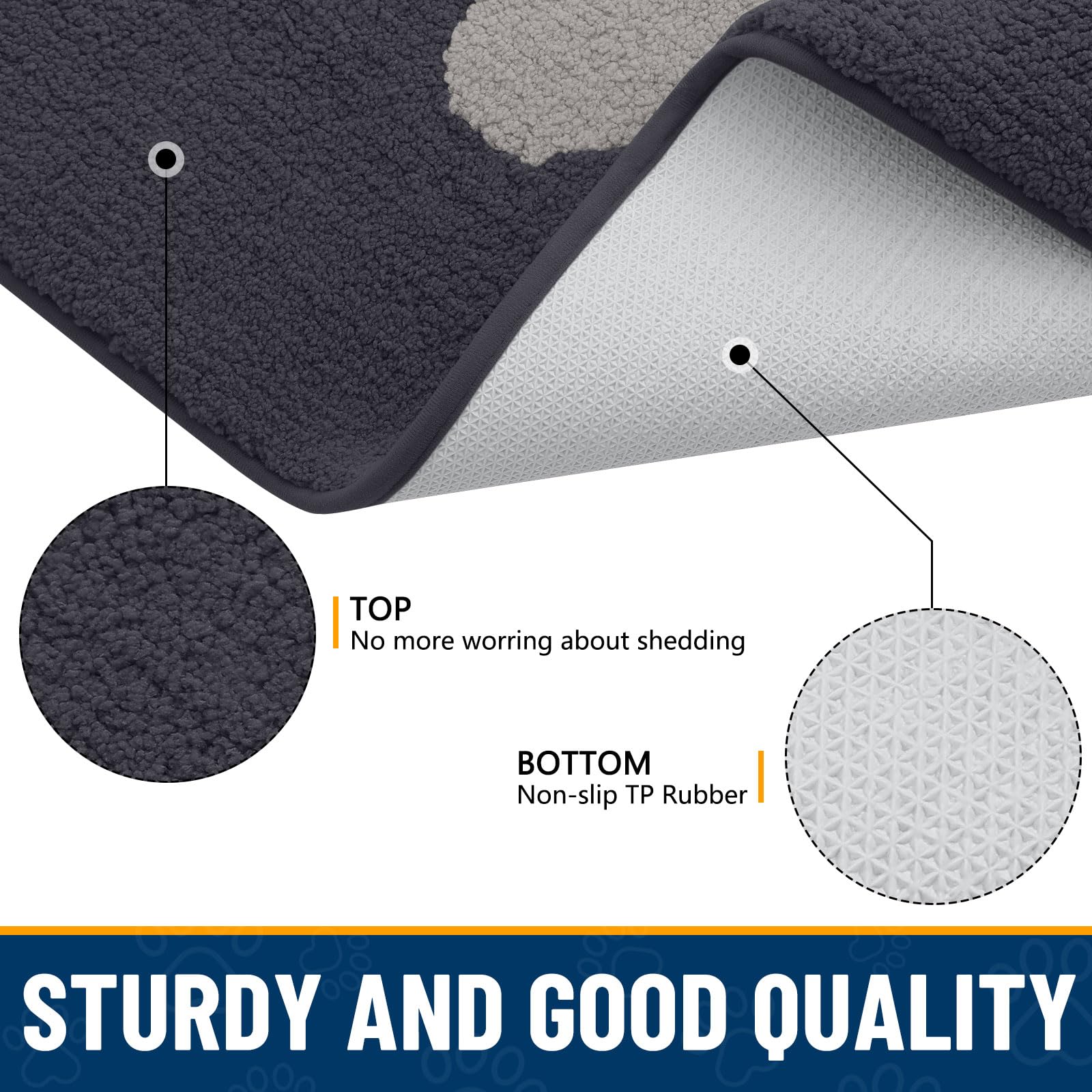 Smiry door mat ideal for entryways, kitchens, and laundry rooms.