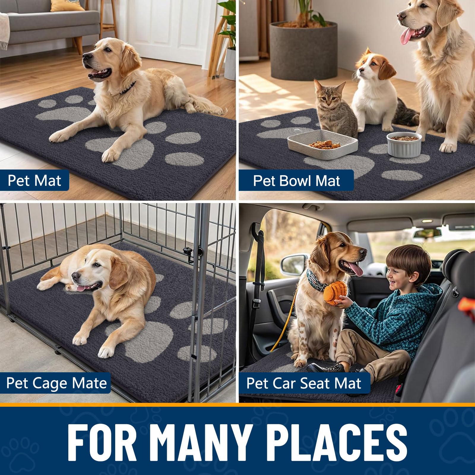 Smiry mat is machine washable for easy deep cleaning.