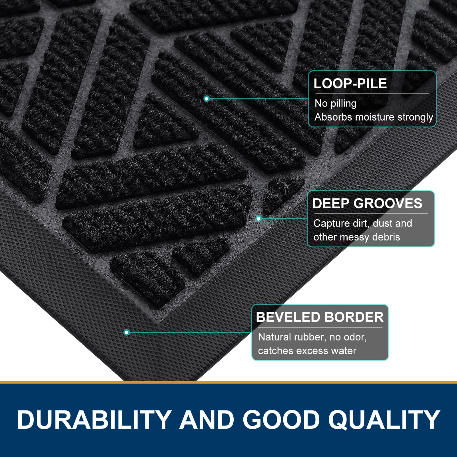 Smiry doormat easy-clean design for quick maintenance