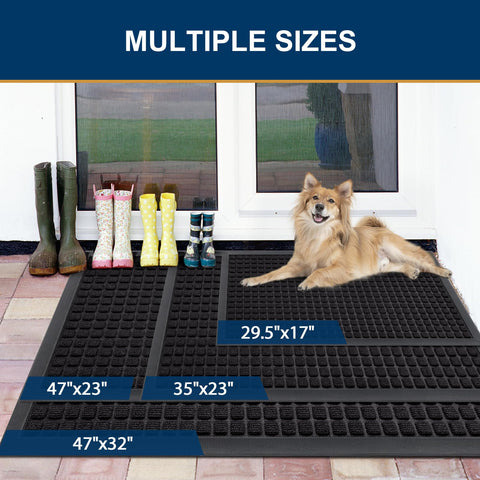Smiry doormat is easy to clean by shake, sweep, or hose