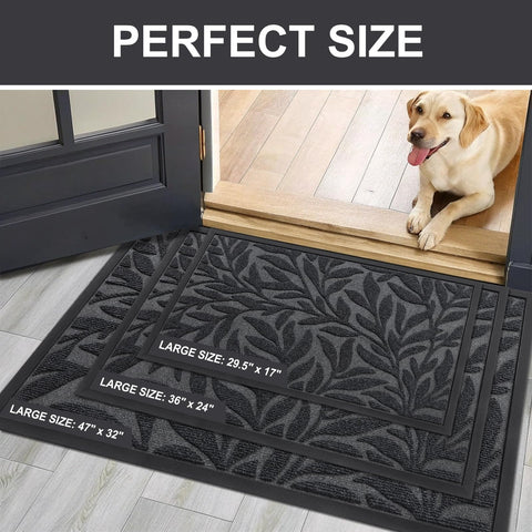 Smiry mat easy to clean with broom, vacuum, or hose rinse