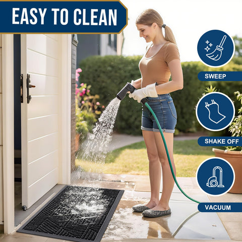 Smiry easy-clean surface is simple to sweep, rinse, or machine wash.