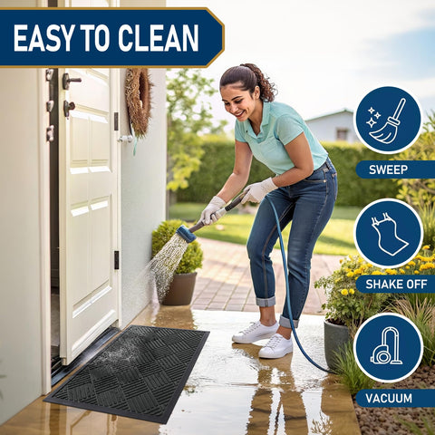 Smiry works well indoors or outdoors in foyers, patios, and garages.