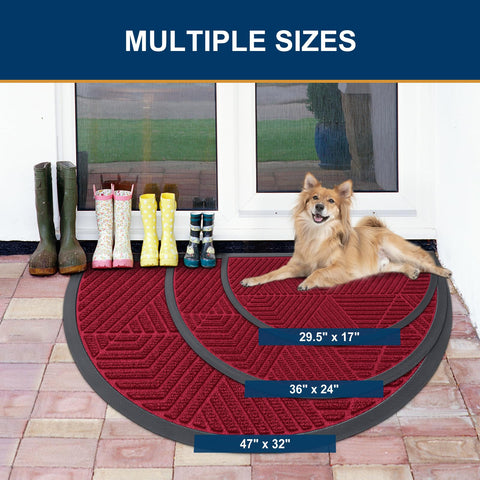 Smiry wine-red non-slip edge prevents slides at the doorway