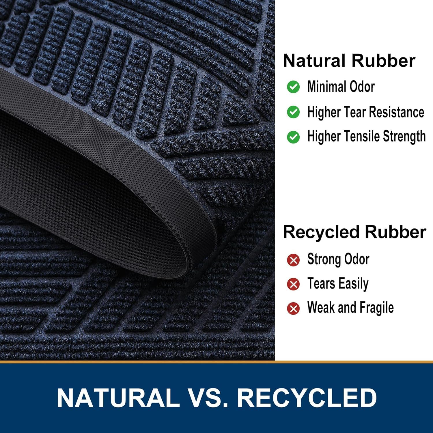 Smiry indoor-outdoor mat suits entryways, porches, and terraces alike.