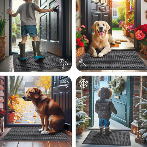 Smiry indoor-outdoor entry mat suits any doorway or terrace.