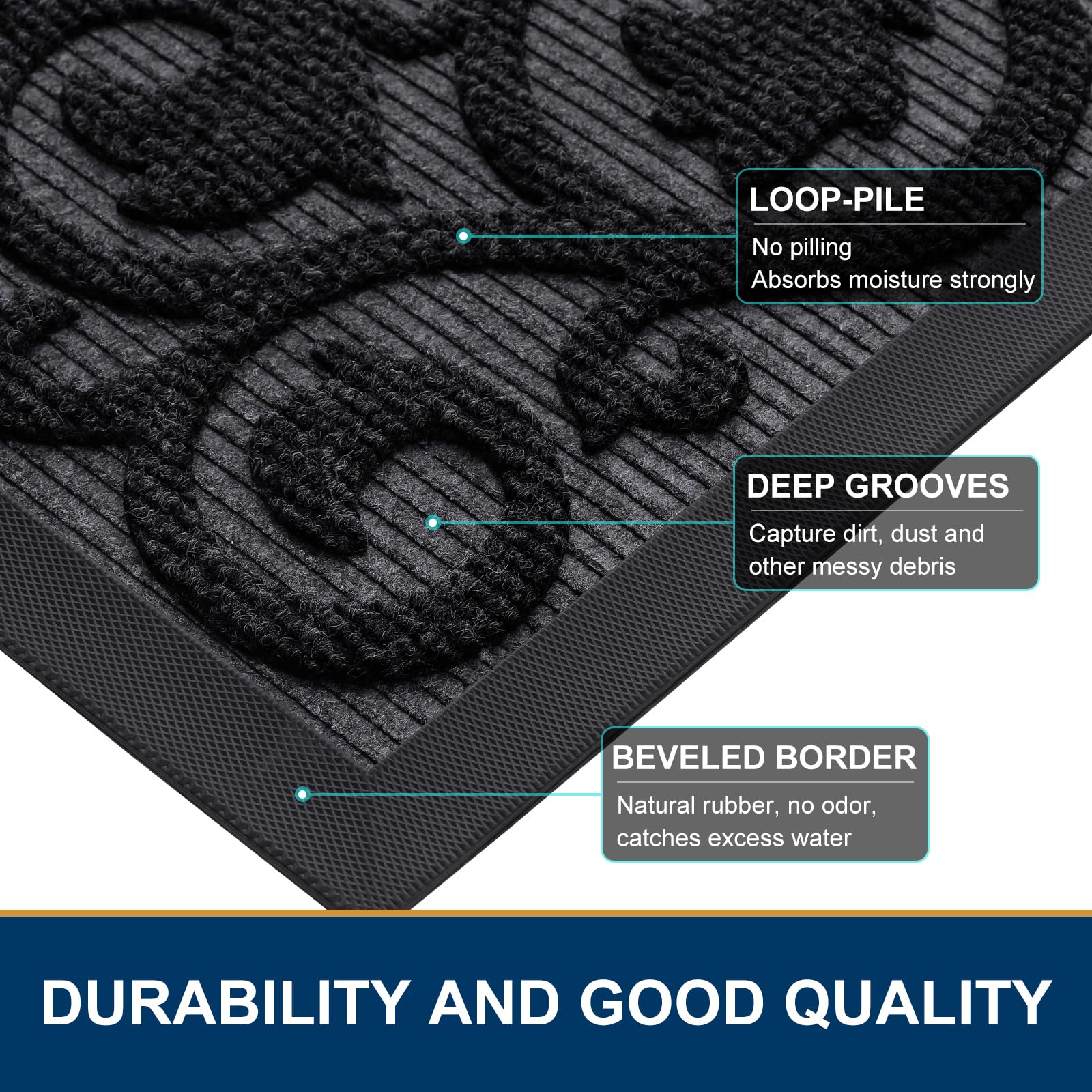Smiry low-profile design fits under most doors without tripping.