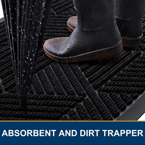 Smiry mat with non-slip low-profile edge prevents slipping and tripping