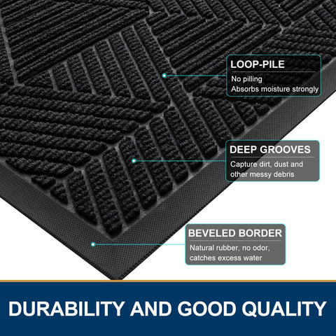 Smiry non-slip rubber edge prevents sliding and protects floors from moisture.