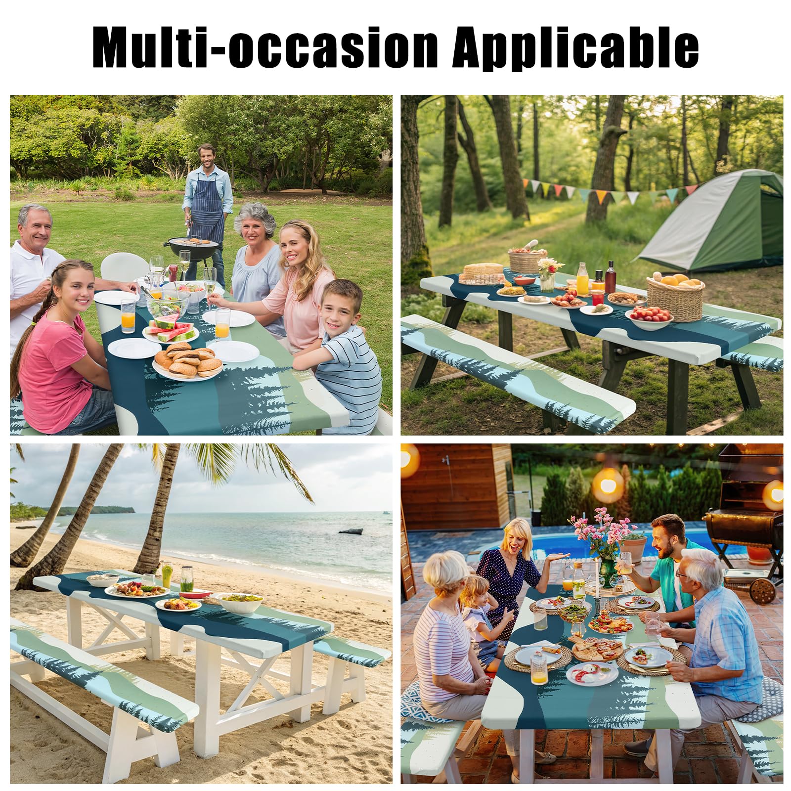 Ideal for camping, picnics, and indoor gatherings with a touch of color.