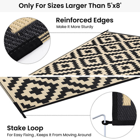 Smiry UV-coated outdoor mat resists heat and fading for long-lasting color.