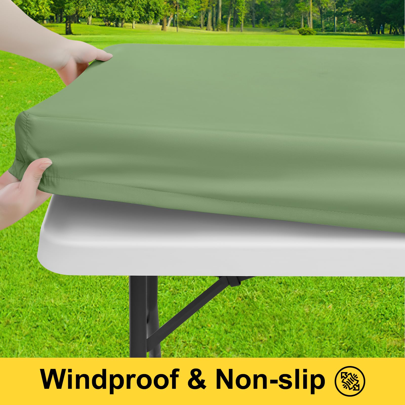 Close-up of waterproof surface beads water to repel spills