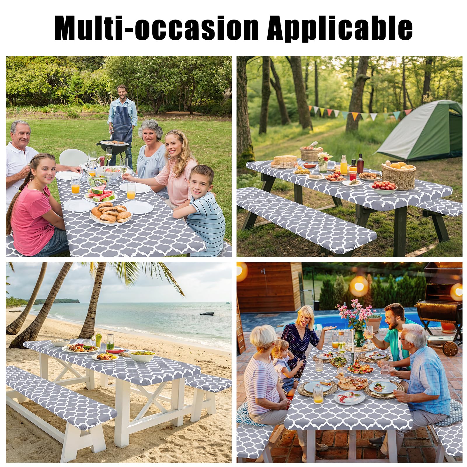Smiry premium polyester material provides durable table protection