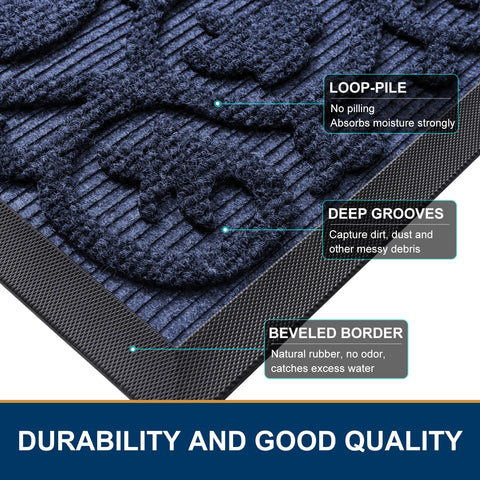 Smiry mat focuses on non-slip underside preventing slips on wet floors