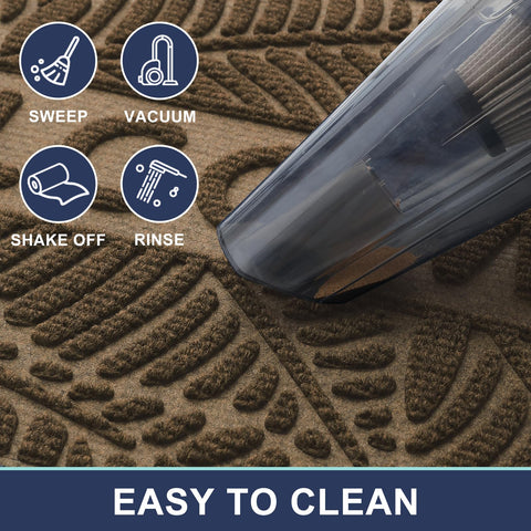 Smiry easy-clean mat can be rinsed and air-dried quickly