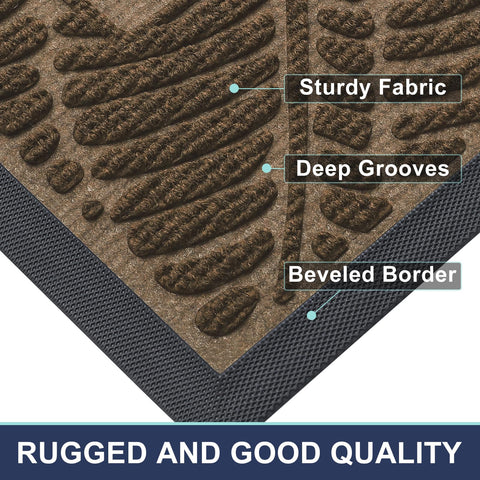 Smiry low-profile mat fits under most doors without snagging
