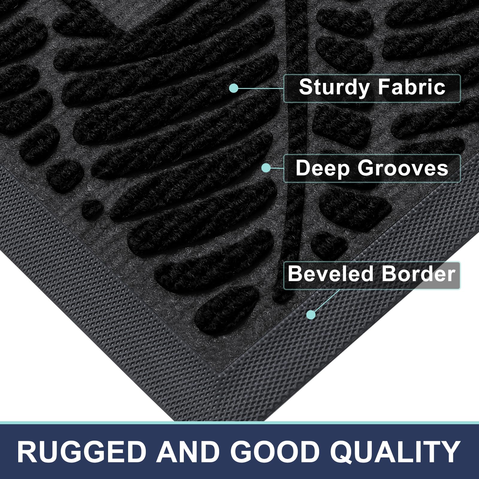 Smiry low-profile design fits under doors without curling.