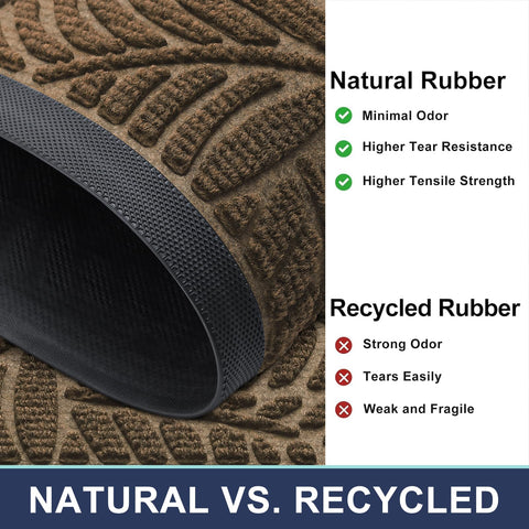 Smiry fade-resistant mat endures sun and weather while remaining sturdy