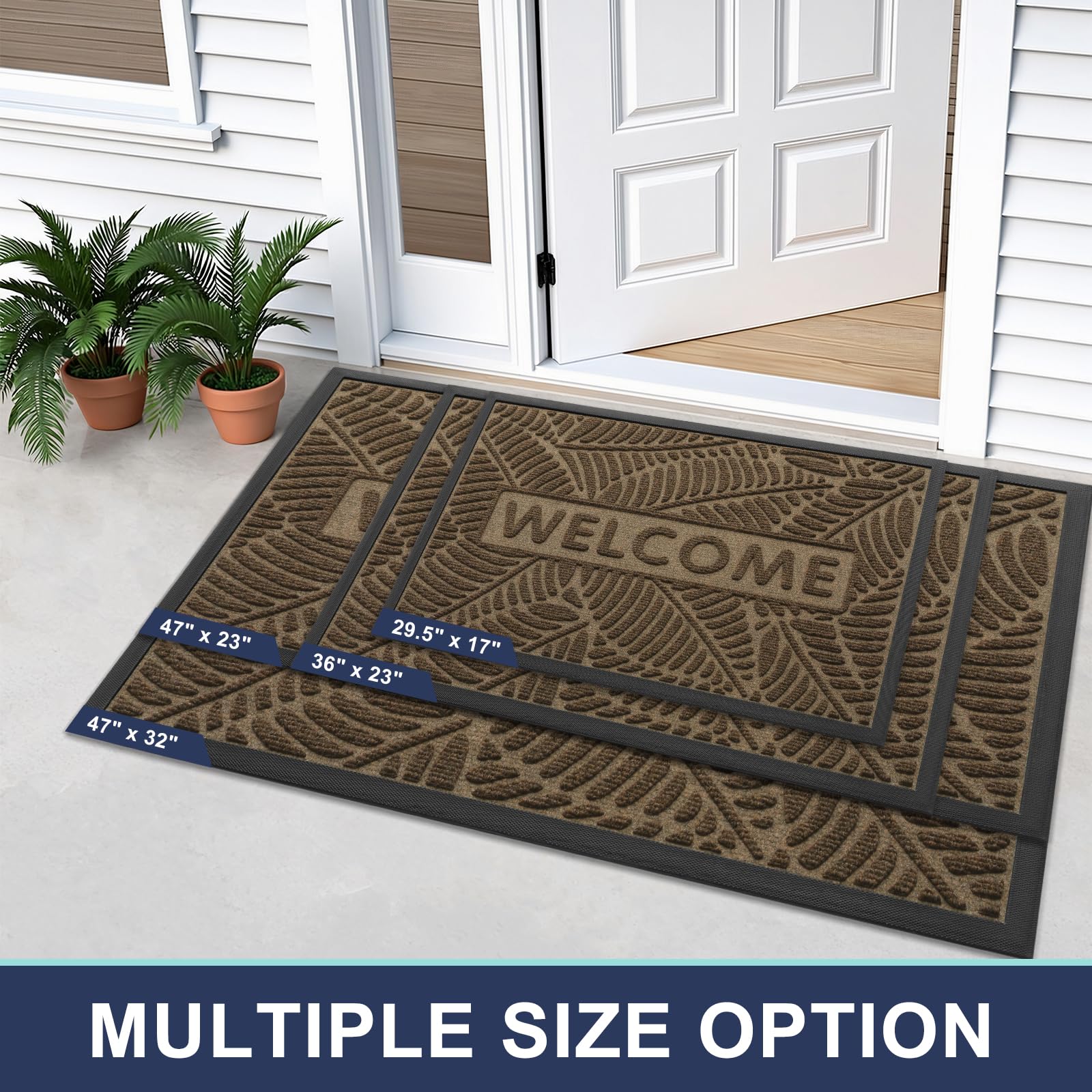 Smiry textured surface mat catches debris at the entry